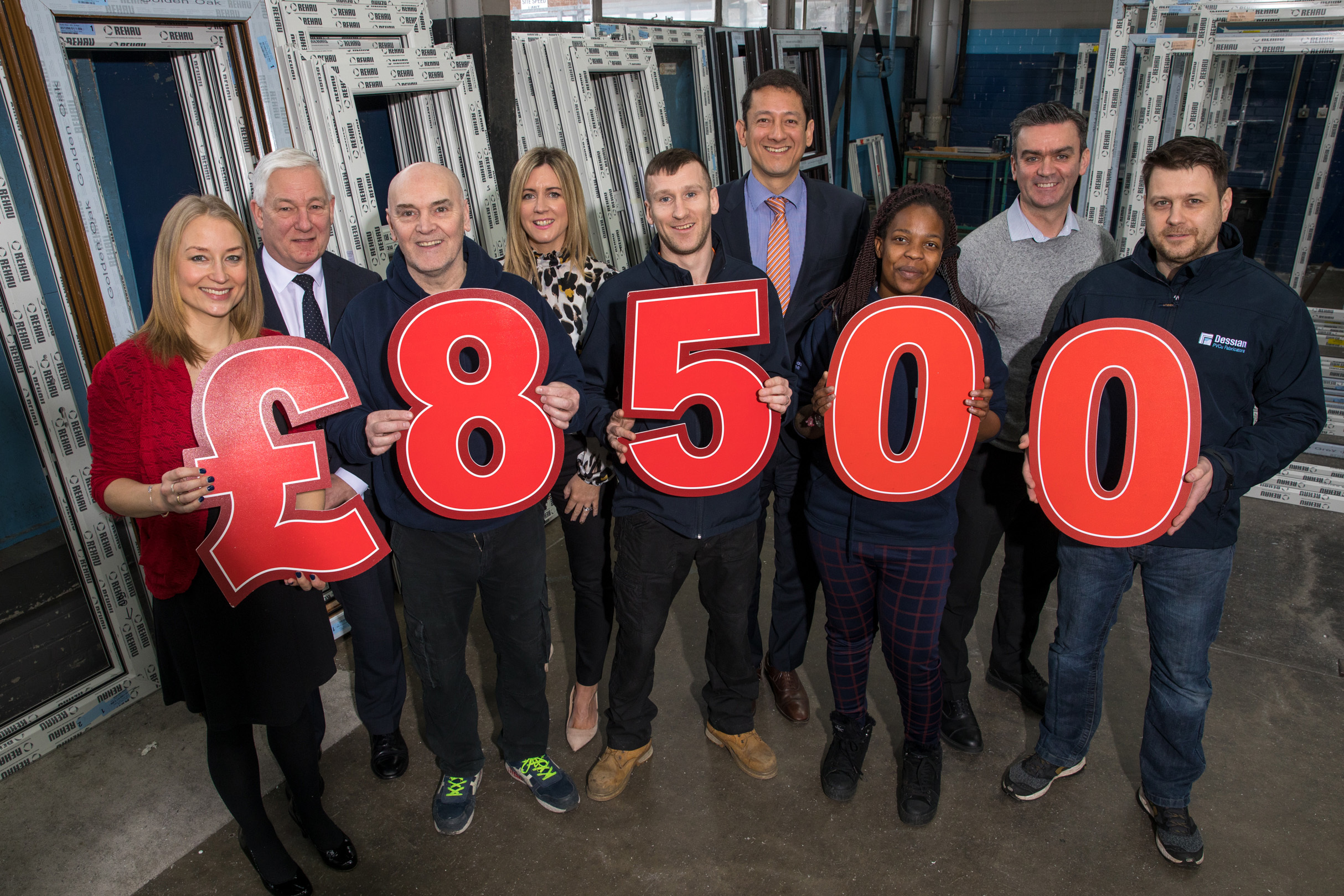 Windowmate helps raise £8500 for Action Cancer